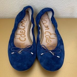 Sam Edelman blue suede flats